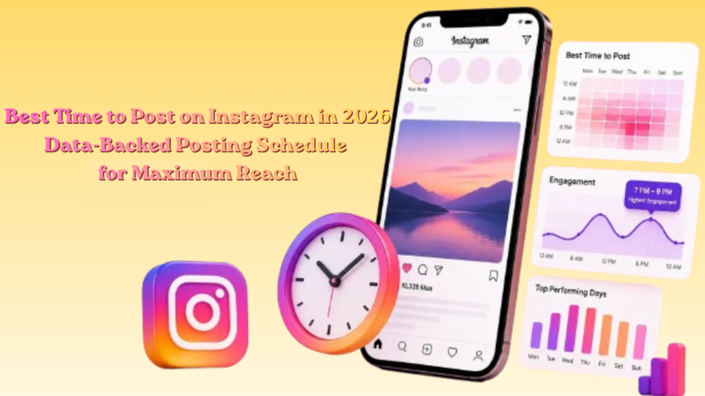 Best Time to Post on Instagram in 2026 Data-Backed Posting Schedule for Maximum Reach